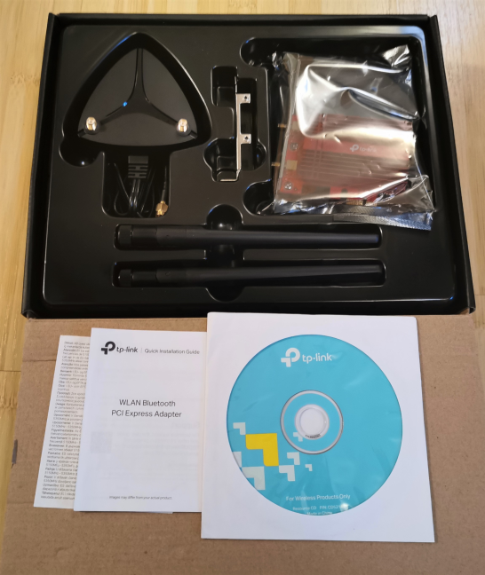 Unboxing the TP-Link Archer TX3000E network adapter