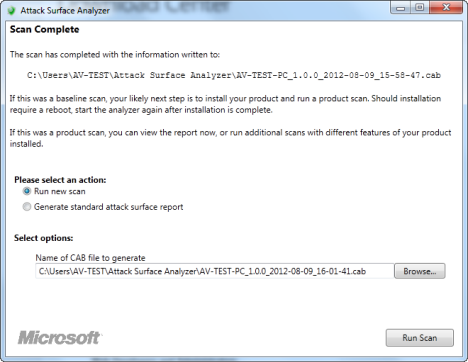 Microsoft Attack Surface Analyzer