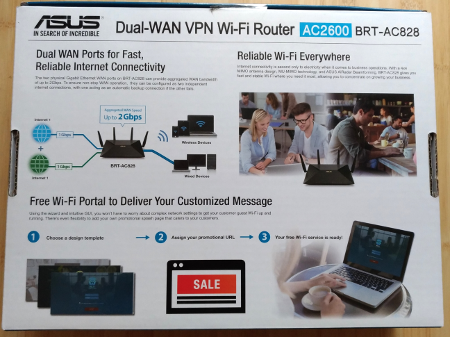 ASUS BRT-AC828, wireless, router