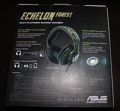 ASUS, Echelon, Forest, headset, review, gaming