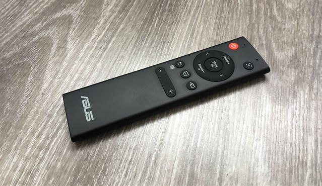 The remote control of the ASUS F1 Full HD LED projector