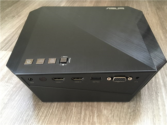 The ports found on the ASUS F1 Full HD LED projector
