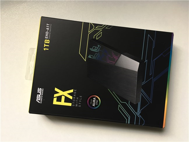 The package of the ASUS FX HDD
