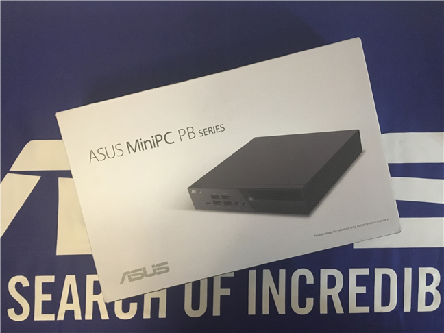 The package of the ASUS Mini PC PB60G