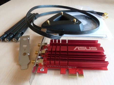 ASUS PCE-AC68, 802.11ac, Dual-band, Wireless-AC1900, PCI-E Adapter, review, networking, wireless