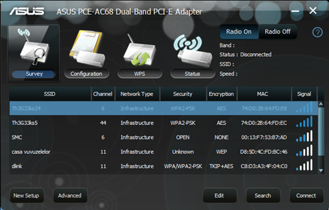 ASUS PCE-AC68, 802.11ac, Dual-band, Wireless-AC1900, PCI-E Adapter, review, networking, wireless