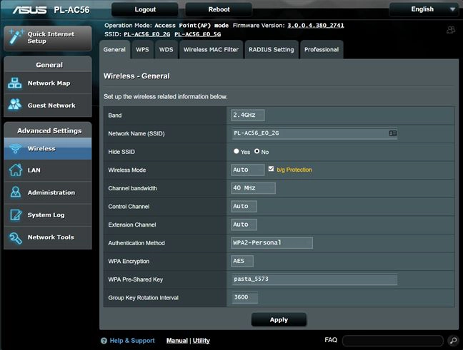 ASUS PL-AC56, powerline, adapter, wireless, dual-band