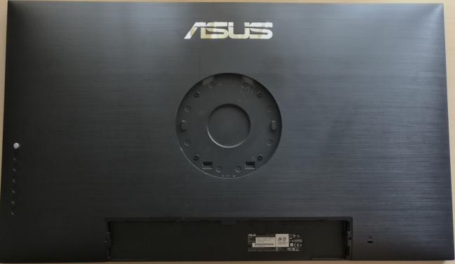 The back side of ASUS ProArt PA32UC