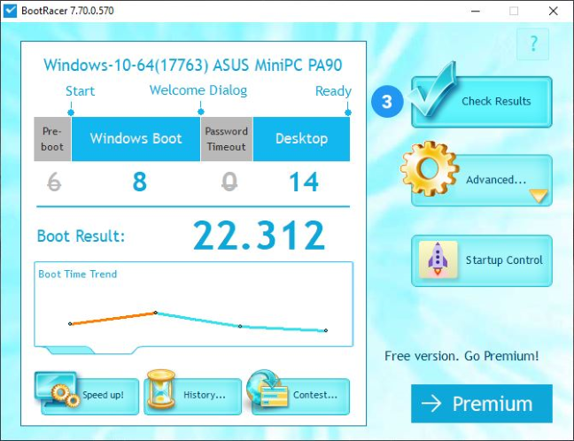 ASUS Mini PC ProArt PA90 - Bootracer score