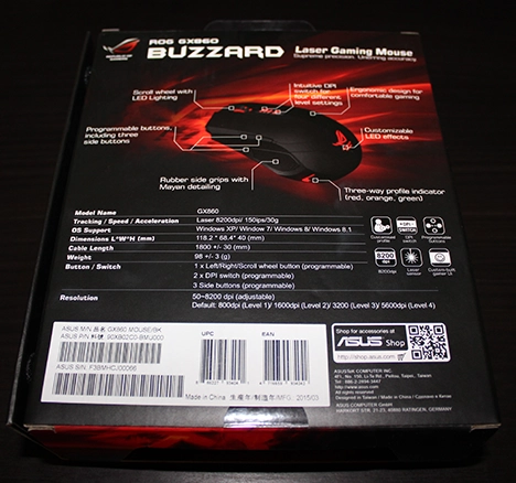 ASUS, ROG, Buzzard, GX860, mouse, review, gaming, gm50, mousepad