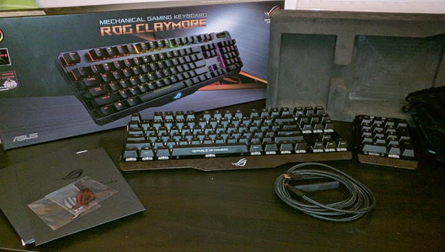 ASUS ROG Claymore, keyboard