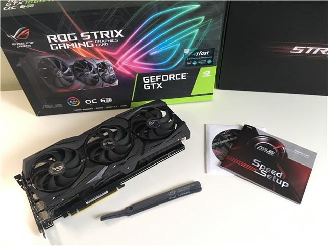 ASUS ROG STRIX GTX 1660 Ti GAMING OC - What is inside the box
