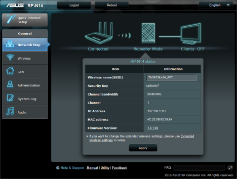 ASUS RP-N14, WPS, range, extender, wireless,network, 2.4GHz