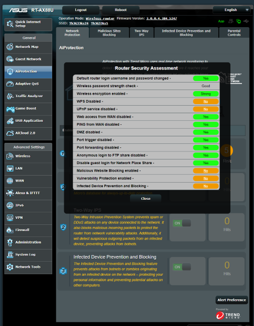 ASUS RT-AX88U - AiProtection