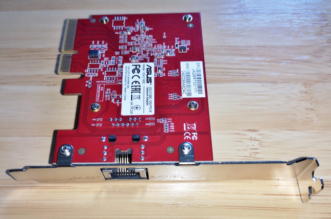 The ASUS XG-C100C PCI-Express network card