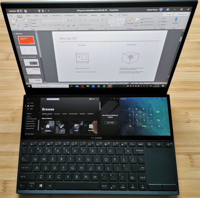 Multitasking on the ASUS ZenBook Duo
