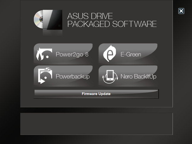 ASUS Drive packaged software