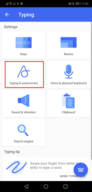 SwiftKey keyboard - Tap Typing &amp; autocorrect
