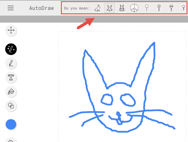 AutoDraw, drawing