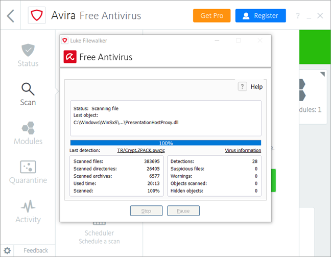 Avira Free Security Suite