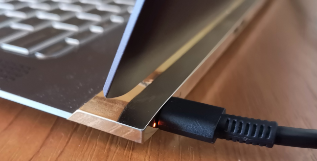 Charging a laptop