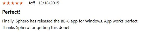 BB-8, Star Wars, Windows 10, Windows 10 Mobile, app, control