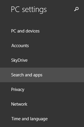 Search, charm, Windows 8.1, Bing, turn off, disable, integration