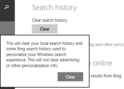 Search, charm, Windows 8.1, Bing, turn off, disable, integration