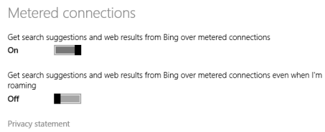 Search, charm, Windows 8.1, Bing, turn off, disable, integration