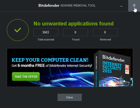 Bitdefender, Adware Removal Tool for PC