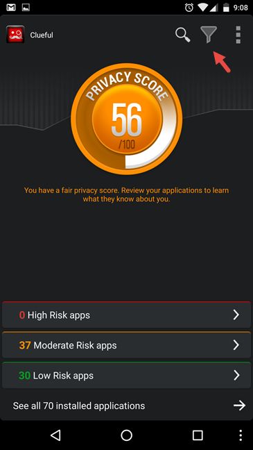 Bitdefender Clueful, Privacy Advisor, Bitdefender Mobile Security 