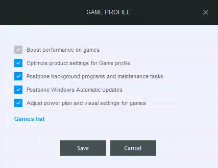 Bitdefender, profile, work, game, movie, configure