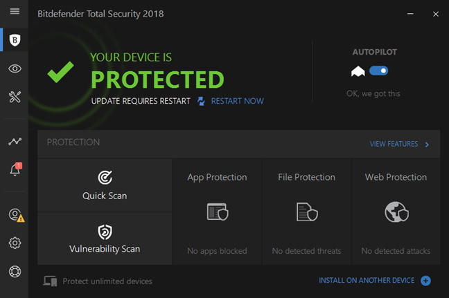 Bitdefender, Total Security, 2018