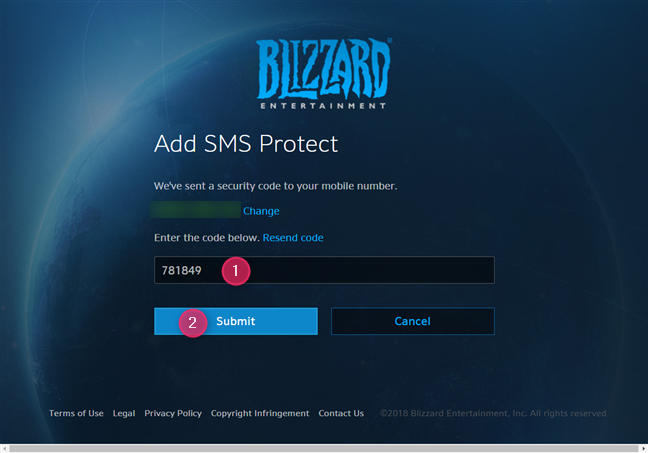 Blizzard BATTLE.NET Authenticator/ PC : Video Games 