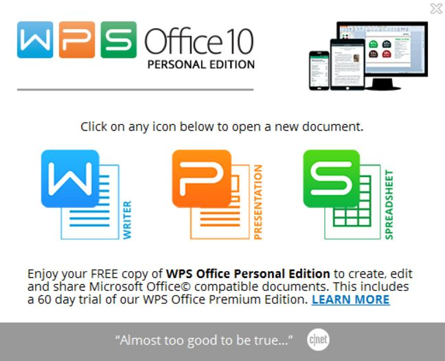 The WPS Office apps