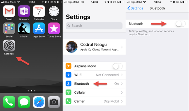 iOS, iPhone, iPad, Bluetooth, connect
