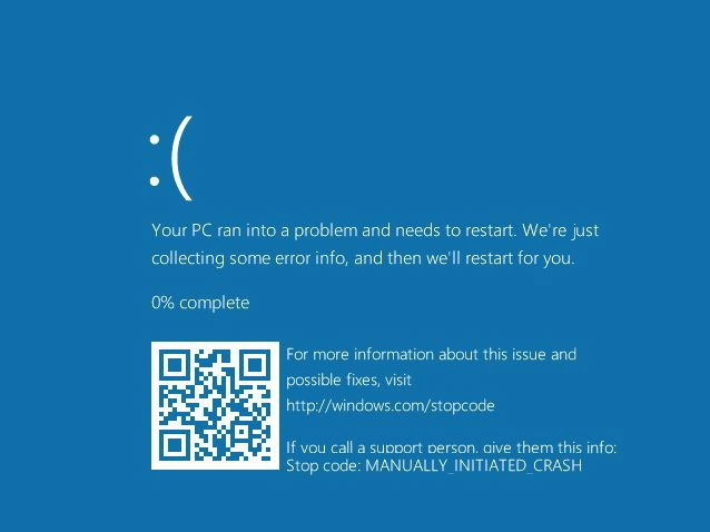 BSOD, Windows 10, Blue Screen of Death, QR code, scan