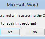 Microsoft Office, Office 365, document, cach, problem, repair