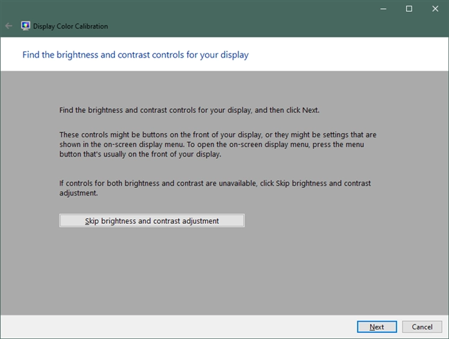 Find the brightness and contrast controls for your display
