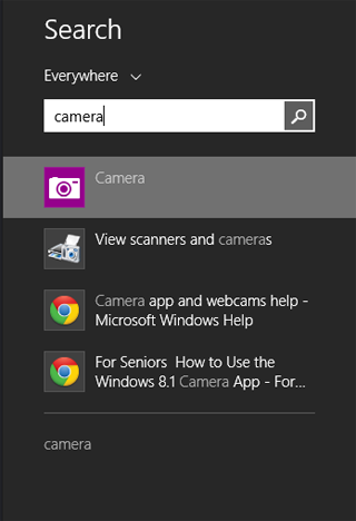 Windows 8.1, Camera, app, webcam, pictures, video, record