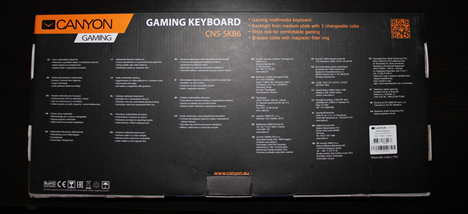 Canyon, CNS-SK86, keyboard, review, gaming