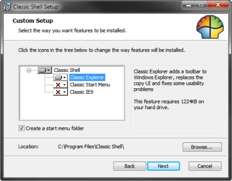 Classic Shell - Windows Explorer