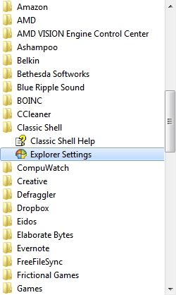 Classic Shell - Windows Explorer