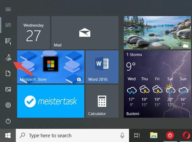 Windows 10, user password