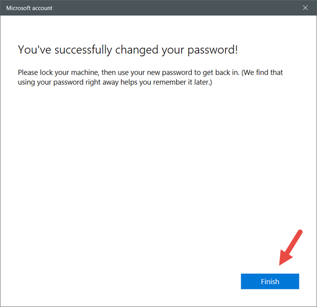 Windows 10, user password