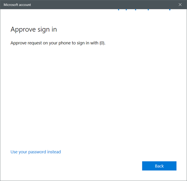 Windows 10, user password