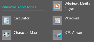 Character Map in Windows 7 and Windows 8