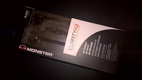 Monster Clarity HD High Definition In-Ear Headphones, review, sound, audio, headphones, in-ear