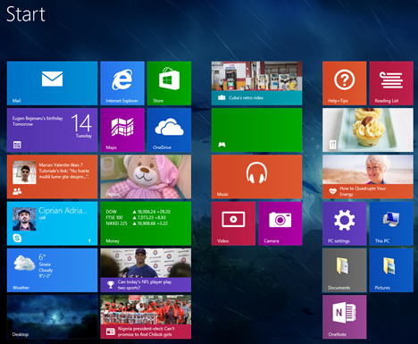 clear, personal, information, tiles, apps, Windows 8.1