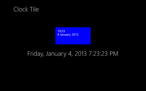 Windows 8 - Clock Live Tile - Simply Advanced Time Tile